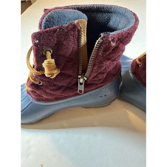 Sperry Top-Sider Women's Size 7.5M Saltwater Quilted Wool Rain Boot - Picture 7 of 7